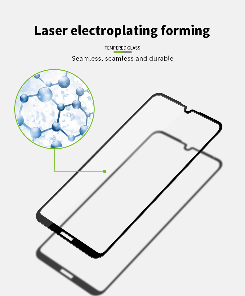 Protezione Schermo Full Coverage Di Vetro Temperato MOFI 2.5D Per Huawei Y5 (2019) / Onore 8s.