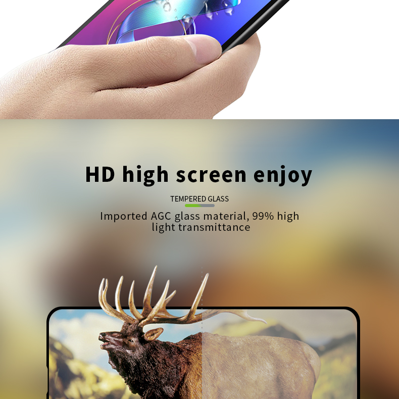 Pinwuyo Tela Cheia De Vidro Temperado Escudo Anti-explosão Para Asus Zenfone 6 Zs630kl