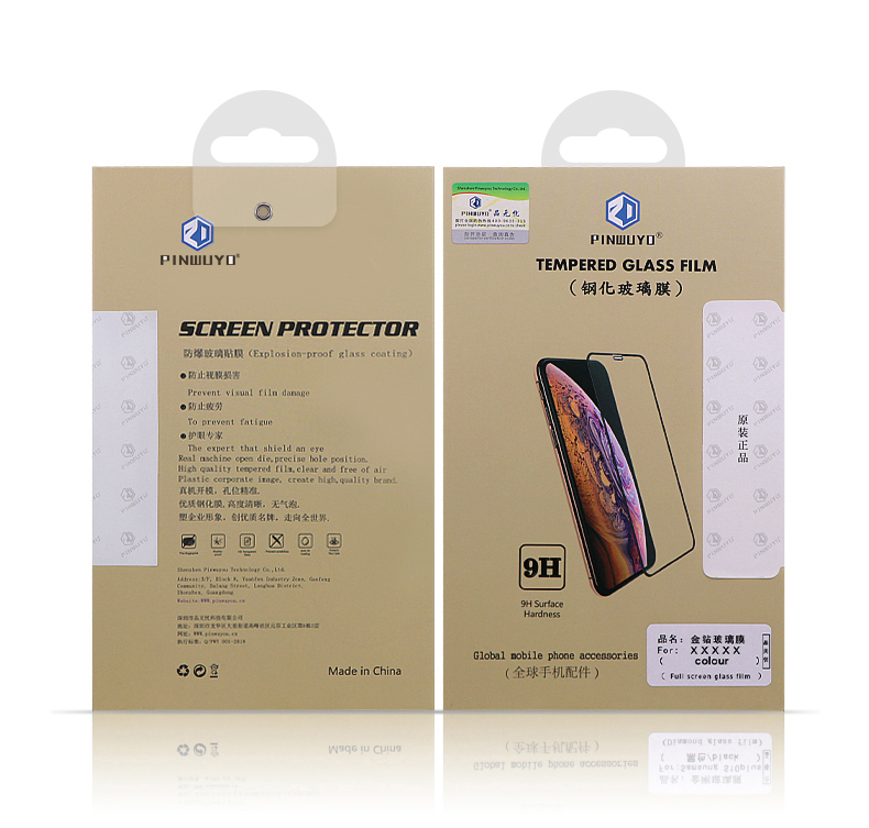 Pinwuyo Full Screen Tempered Glass Protector Film Anti-Explosion Für Motorola One Vision / P50