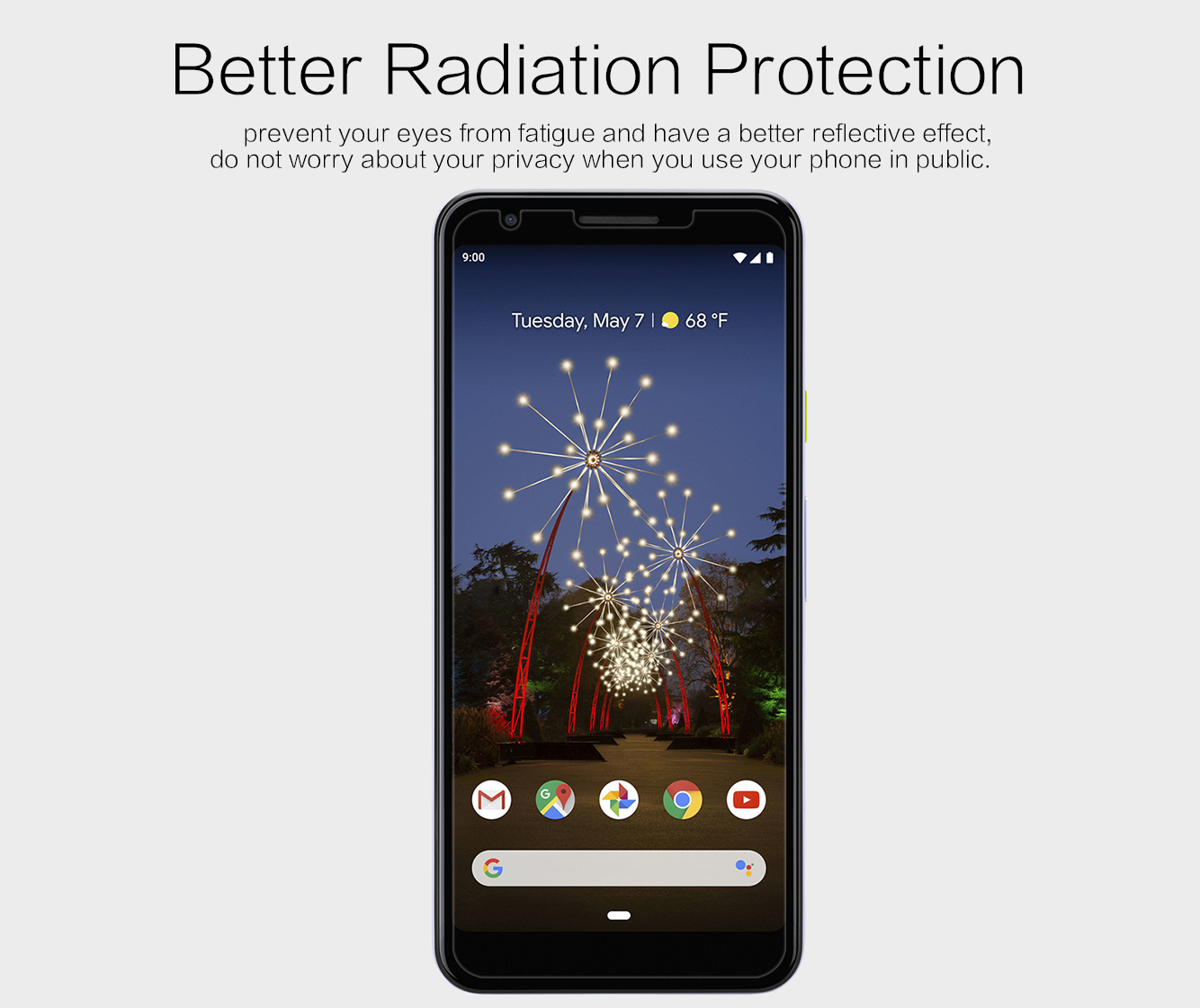 Nillkin Para o Google Pixel 3a XL Filme de Protetor de Protetor de Tela Phone Anti-scratch