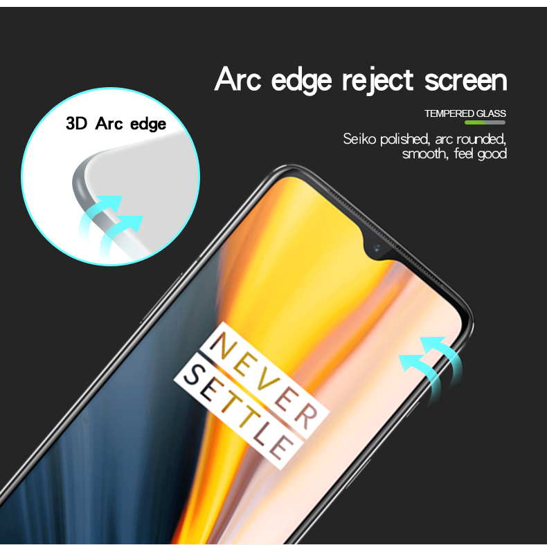 Mofi 3D Curvado Cobertura Completa Filme De Tela De Vidro Temperado Para OnePlus 7