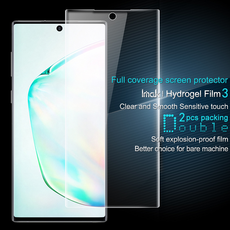 2Pcs/Set IMAK Soft Clearer Hydrogel Film III Full Coverage Screen Film for Samsung Galaxy Note 10 Plus / Note 10 Plus 5G-5