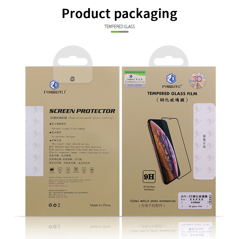 Pinwuyo Para Samsung Galaxy S10 5G Película Protectora de Pantalla de Vidrio Templado Curvado 3D - Transparente