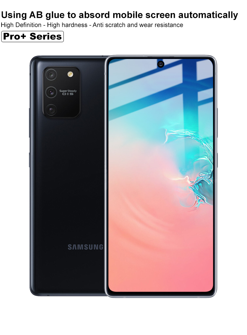 IMAK Pro+ Anti-explosion Temperierte Glas Vollbildschild Für Samsung Galaxy A91/S10 Lite/m80s