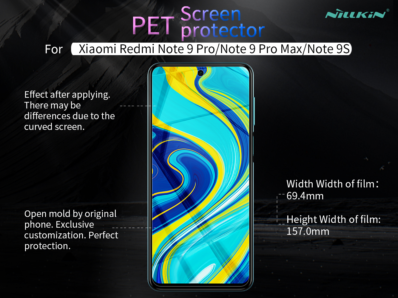 Nillkin Anti-fingerprint HD Clear Жк-экрана Для Экрана Пленка Для Xiaomi Poco M2 Pro/Redmi Note 9 Pro/Redmi Note 9 Pro Max/Redmi Note 9s