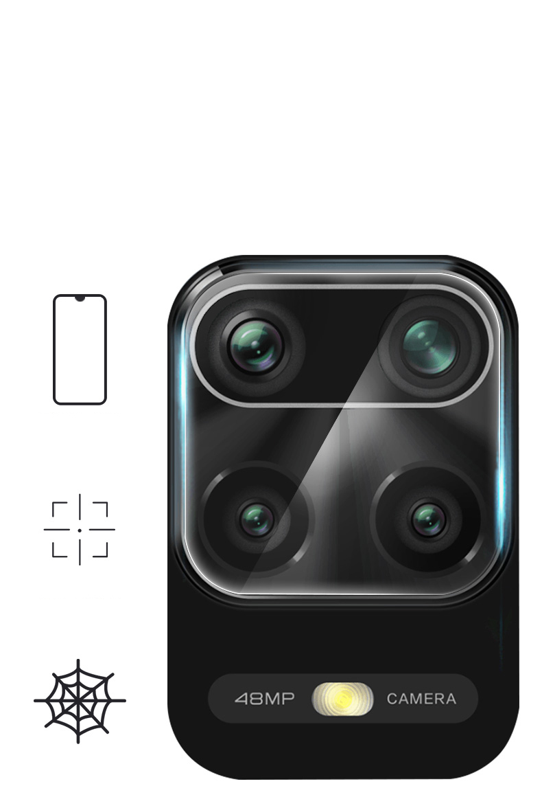 Mocolo Ultra Transparente Anti-explosión Camera de Vidrio Templado Película Protector Para Xiaomi Redmi Note 9s