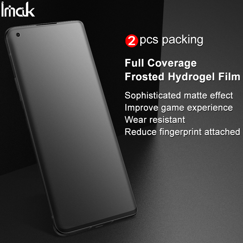 2pcs / Set Imak Hydrogel Film 3 Mate Películas De Protección De Pantalla Completa Para VIVO X50 PRO 5G