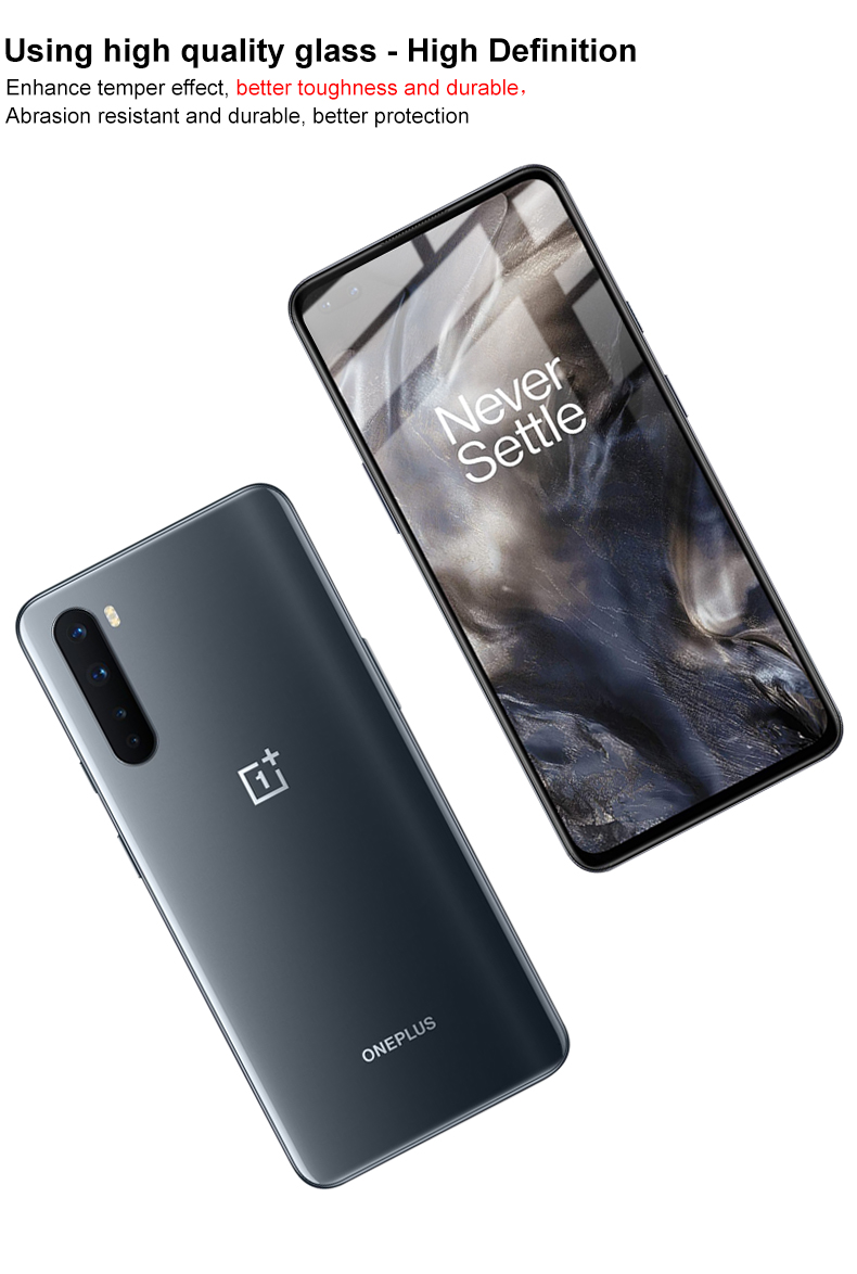 Versión Imak Pro + Tamaño Completo Anti-explosión Pantalla De Vidrio De Cristal Templado Para OnePlus Nord