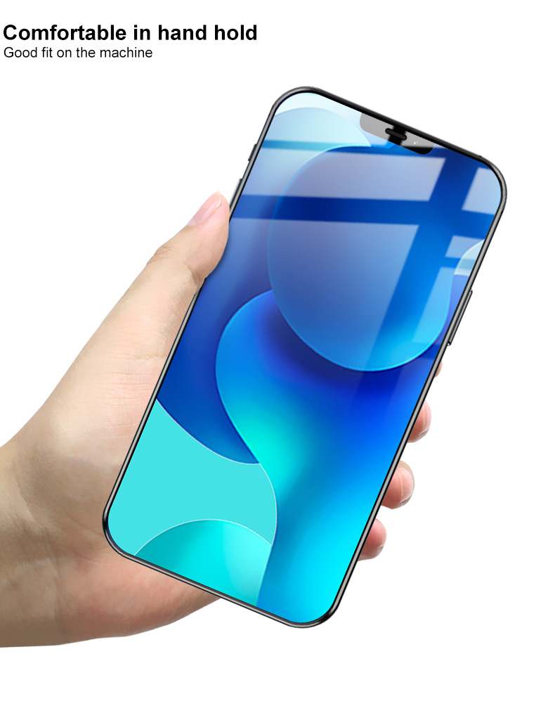 IMAK Pro + Couverture Complète Anti-explosion AGC Film D'écran en Verre Trempé Ultra Clair Pour Iphone 12 Pro Max 6,7 Pouces