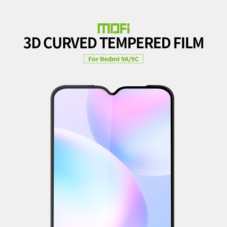 MOFI 3D Gebogene Anti-explosion Temperierte Glasschützenfilm Für Xiaomi Redmi 9A/Redmi 9c