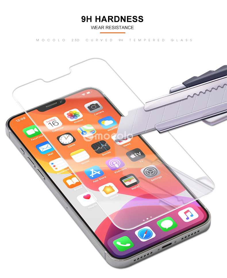 Pellicola Proteggi Schermo In Vetro Temperato HD Transparent MOCOLO Per IPhone 12 Pro Max 6.7 Pollici