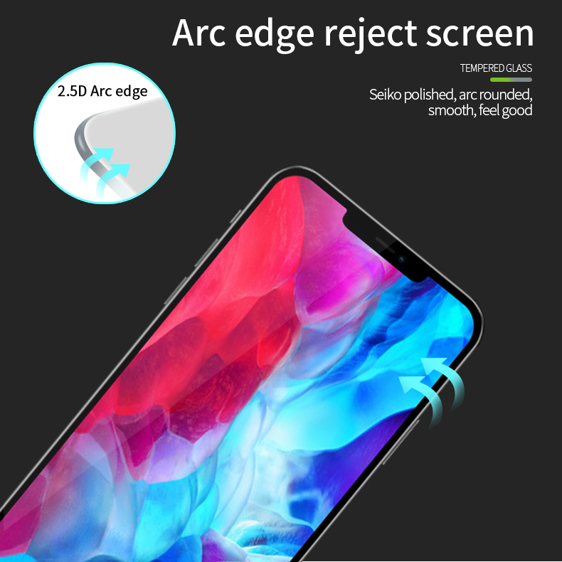 Pinwuyo Anti-Explosion In Voller Größe 2.5d 9H Tempered Glasicre-Schutzfolie Für IPhone 12 Pro Max. 6.7-Zoll