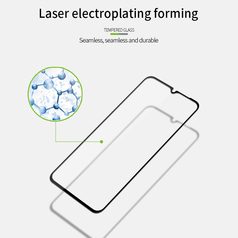 Pinwuyo 3D Gebogener Bruchsicherer [anti-fingerabdruck] Temperiertes Glas Vollbildfilm (vollkleber) Für Xiaomi Redmi 9A/9C/Redmi 9C NFC