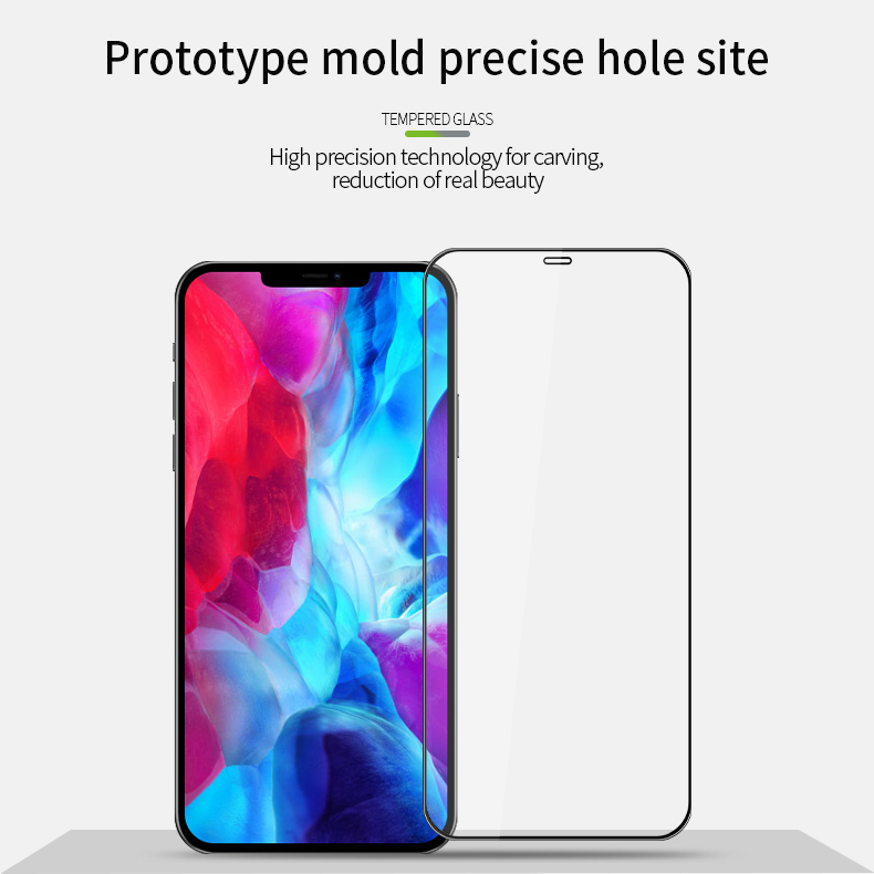 Pinwuyo 3D Gekrümmt [Anti-Fingerprint] Explosionssicherer Vollbild-gehärteter Glasfilm (alle Kleber) Für IPhone 12 Pro Max. 6,7 Zoll