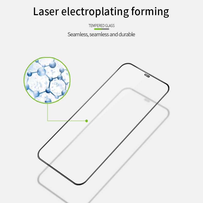 Pinwuyo 3D Curved [Anti-DactingPrint] Pantalla Completa A Prueba De Explosiones Película De Vidrio Templado (todo Pegamento) Para IPhone 12 Pro Max 6,7 Pulgadas