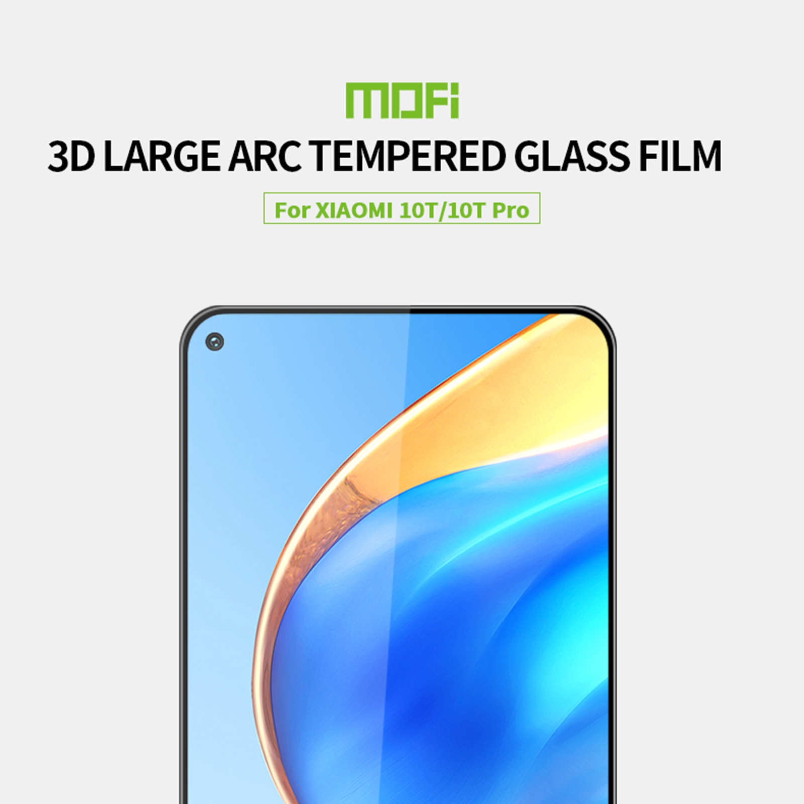 Mofi 3D Curved Glass Temperato Pellicola Di Protezione A Schermo Intero (Colla Intera) Per Xiaomi Mi 10t Pro 5G / 10T 5G