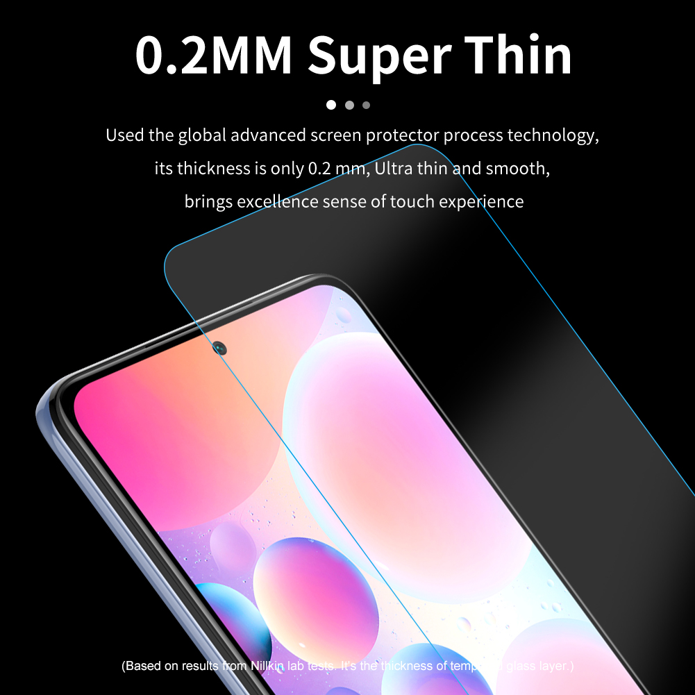 Nillkin Amazing H+pro Anti-explosionsfilm Für Xiaomi Redmi K40/K40 Pro/K40 Pro+/Poco F3/Mi 11i, 9h Härte Anti-kratzer Agc Temperierte Glasschilddelandschutzmissgabe