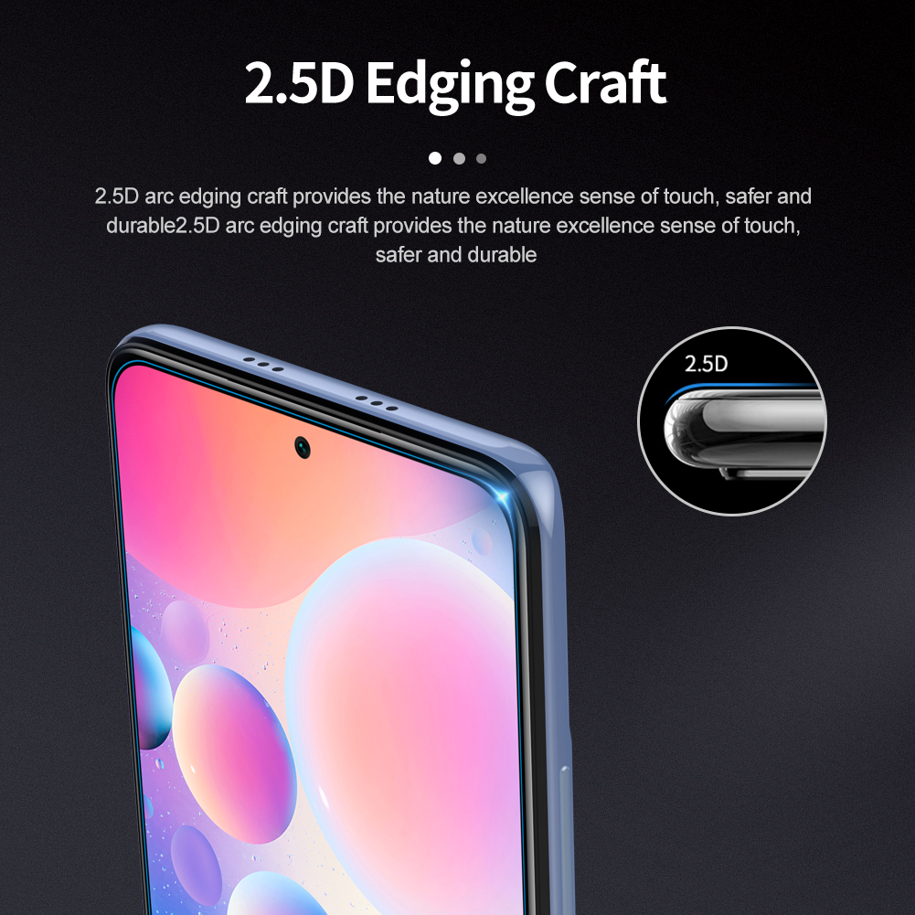 Nillkin Amazing h + Pro Anti-Explosion Film Pour Xiaomi Redmi K40 / K40 Pro / K40 Pro + / Poco f3 / mi 11i, 9H Durence Antiscratch AGC Verre Tommerre Précorde Sensitive Capilation Touche Capifique Case Capilier Capille Case Sensie