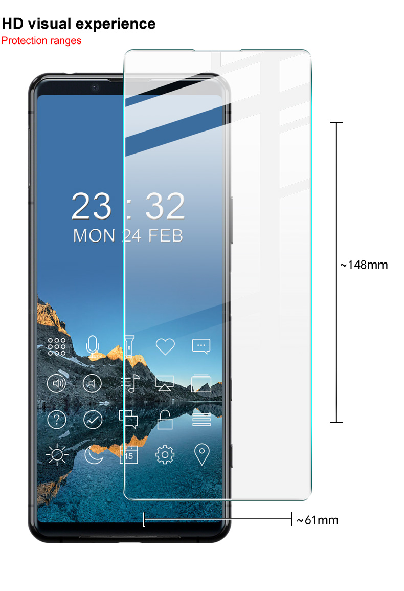 IMAK H Series Screen Protector Shield Super Clear Tempered Glass Film Für Sony Xperia 10 III 5G