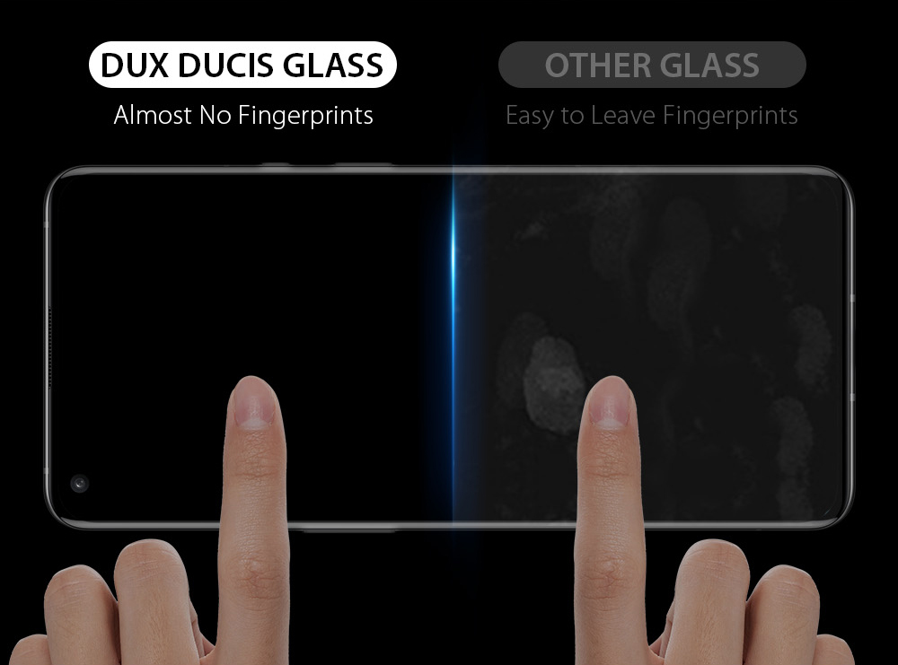 Dux Ducis Pour un Film à Écran Ultra-clair en Verre Trempé Haute Définition OnePlus 9 - le Noir