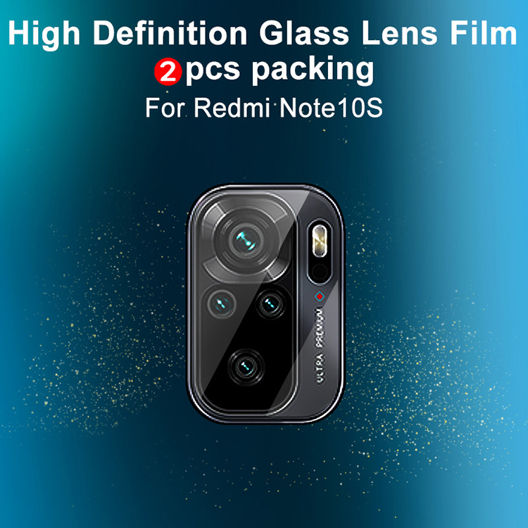 2pcs / Pack Imak Couverture Complète Film de Protection en Verre de la Lentille Haute Définition Pour Xiaomi Redmi Note 10 4g / Note 10s