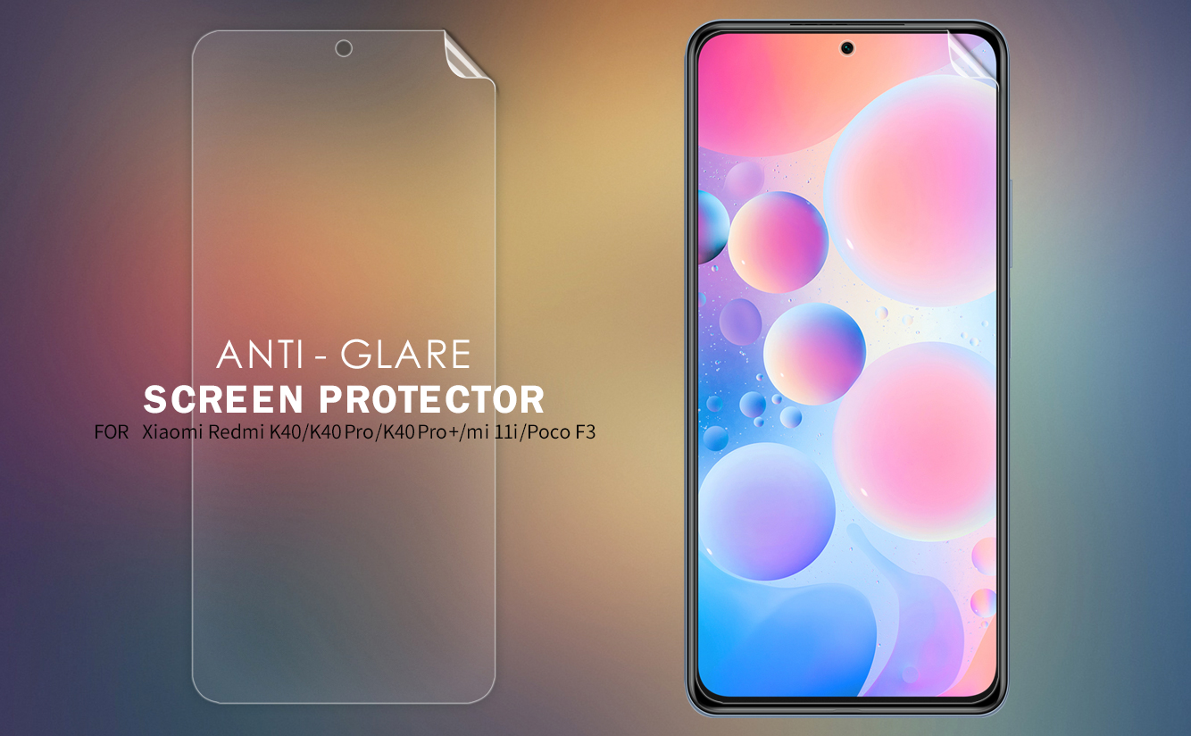 Nillkin Anti-scratch Matte LCD Protecteur D'écran Pour Xiaomi Poco f3 / Redmi K40 / K40 Pro / K40 Pro + / Xiaomi Mi 11i