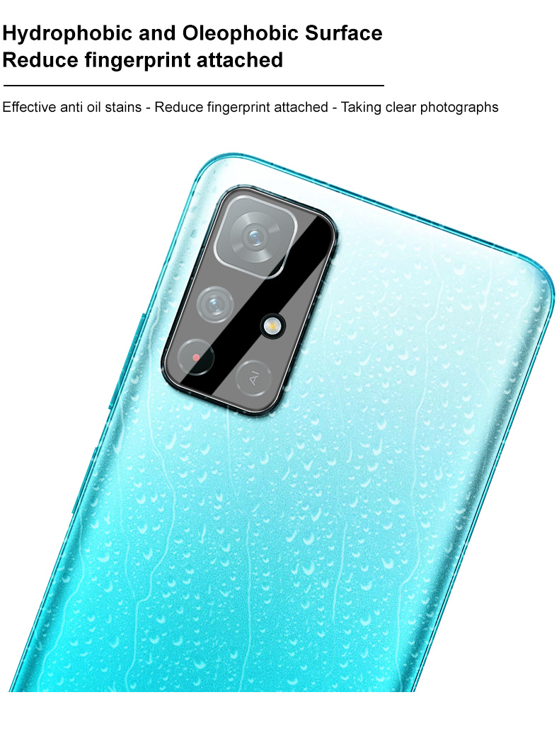 Imak HD Anti-Scratch Memdered Glass Lins Film + Acryle Lens Cap (черная Версия) Для Xiaomi Redmi Примечание 11 5G (China) (mediatek)/примечание 11t 5G/Note 11S 5G