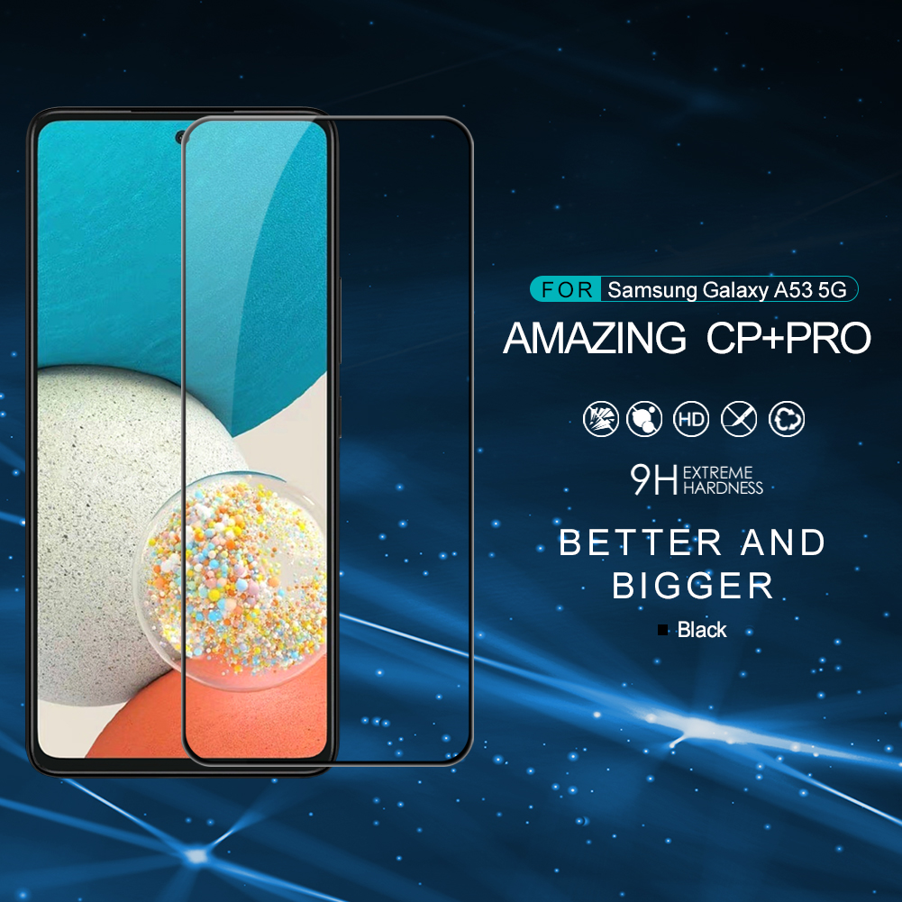 Nillkin Amazing CP + Pro 9H Durezza Anti-esplosione AGC Pellicola In Vetro Pellicola Temperata Pellicola Protezione A Schermo Intero Per Samsung Galaxy A53 5G