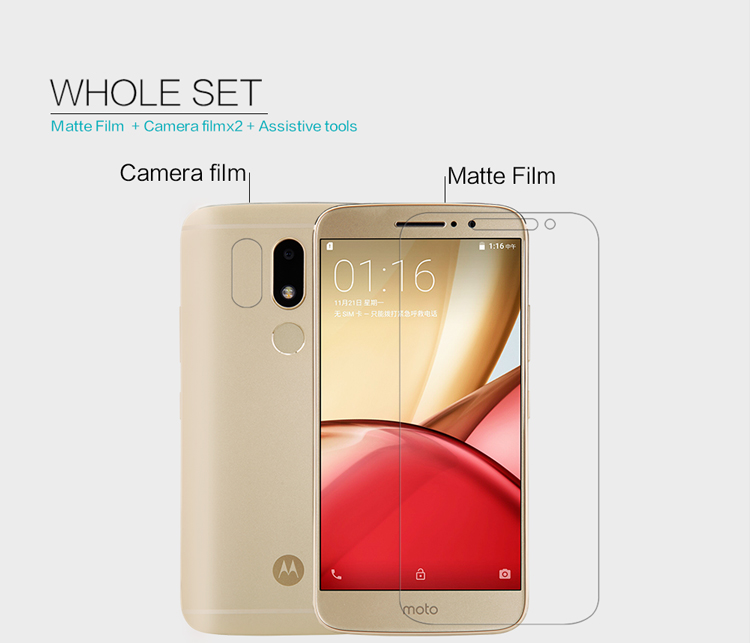 NILLKIN Matte Anti-scratch LCD Screen Guard Film for Motorola Moto M (XT1662)-4
