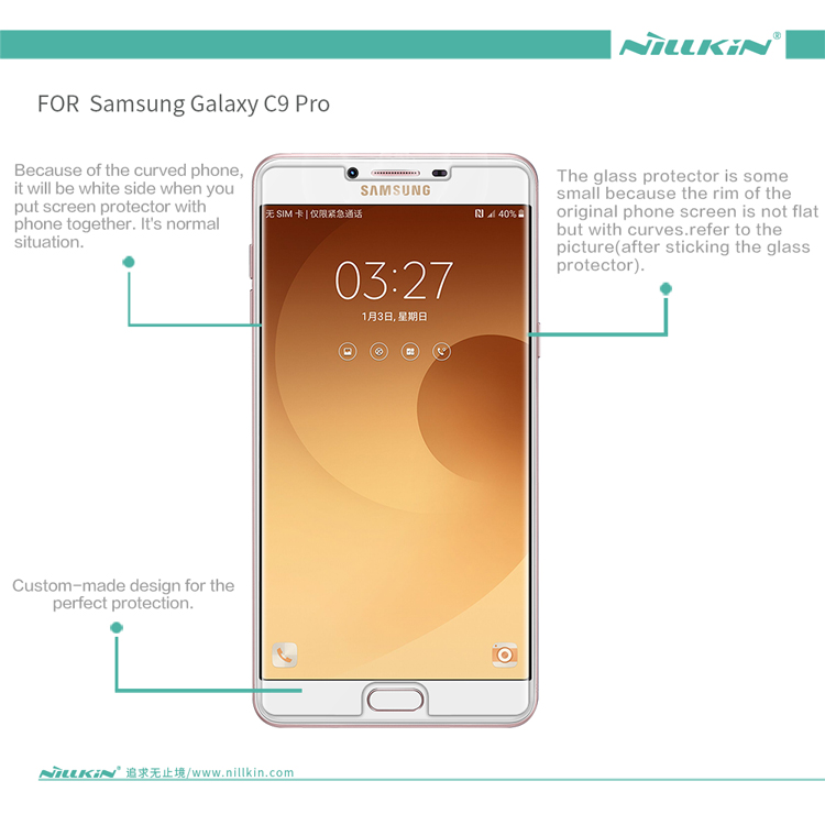NILLKIN Samsung Galaxy C9 Pro Crystal Clear Screen Protector Film-8