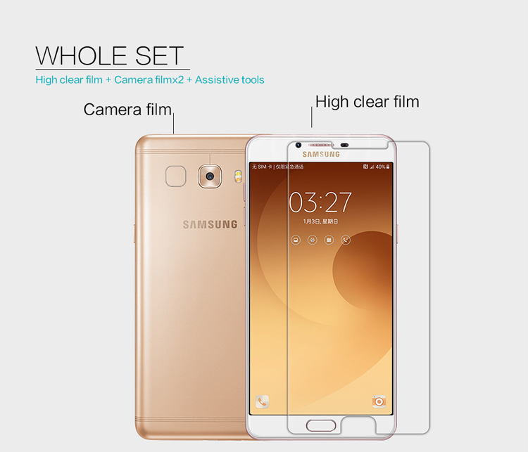 NILLKIN Samsung Galaxy C9 Pro Crystal Clear Screen Protector Film-5