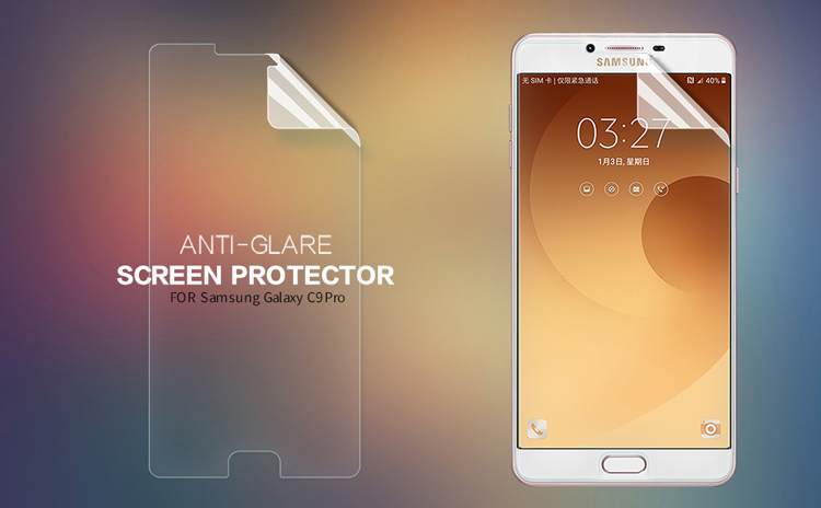 NILLKIN for Samsung Galaxy C9 Pro Matte Anti-scratch LCD Screen Guard Film - Transparent-1
