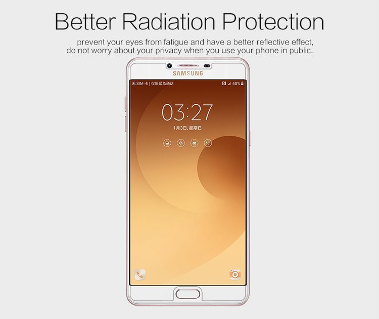NILLKIN for Samsung Galaxy C9 Pro Matte Anti-scratch LCD Screen Guard Film - Transparent-2
