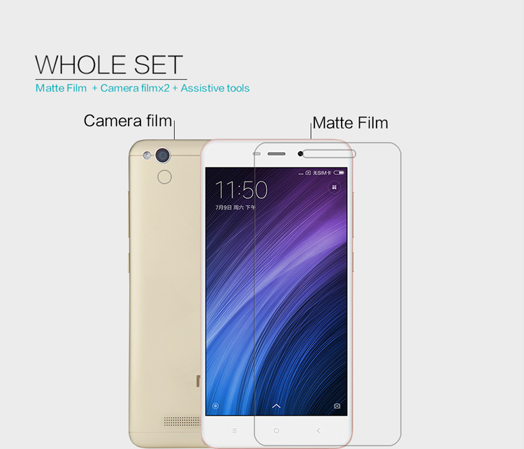 NILLKIN for Xiaomi Redmi 4a Matte Anti-scratch LCD Screen Guard Film-4