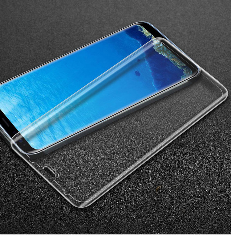 IMAK 3D Gekrümmt Mit Voll Bedeckter Abdeckung Mit Temperamentvollem Glasschutzschutz Für Samsung Galaxy S8 SM-G950 - Schwarz