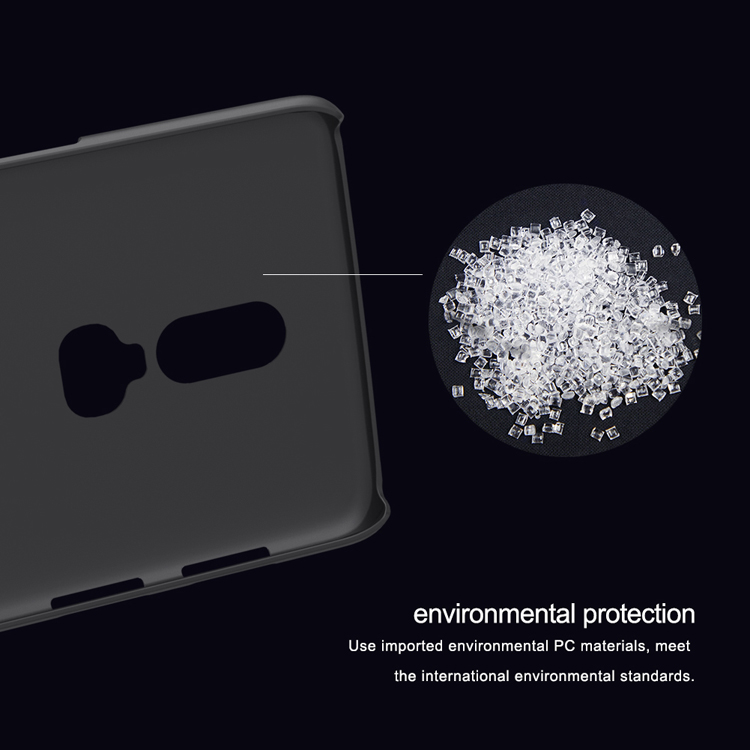 Nillkin Super Frosted Shield Hard PC PC Pour OnePlus 6 - le Noir