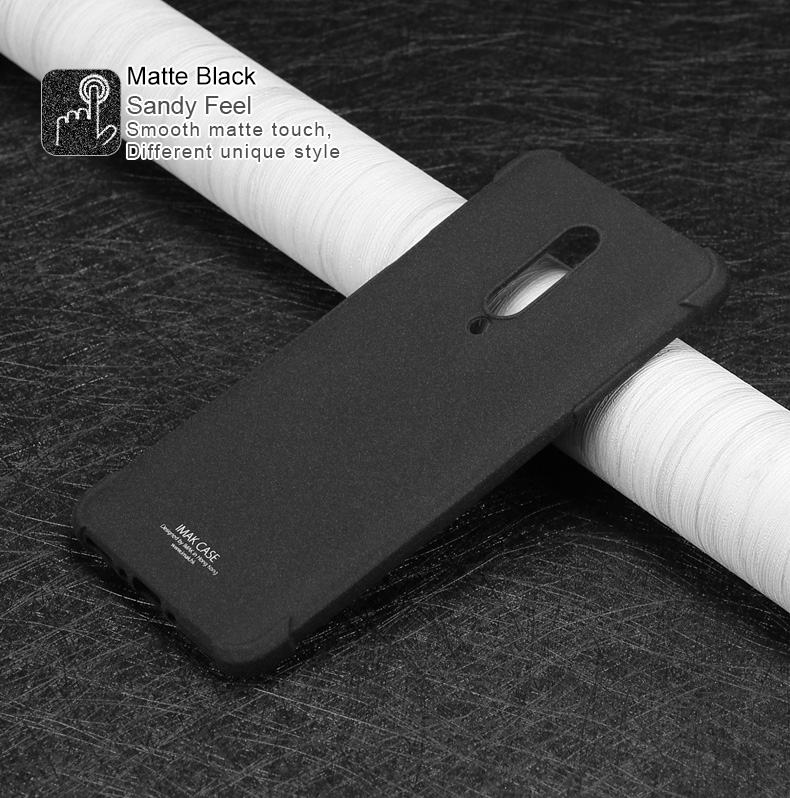 IMAK Airbag Schockfeste Weiche TPU -telefonhülle Für OnePlus 7 Pro - Matt-schwarz