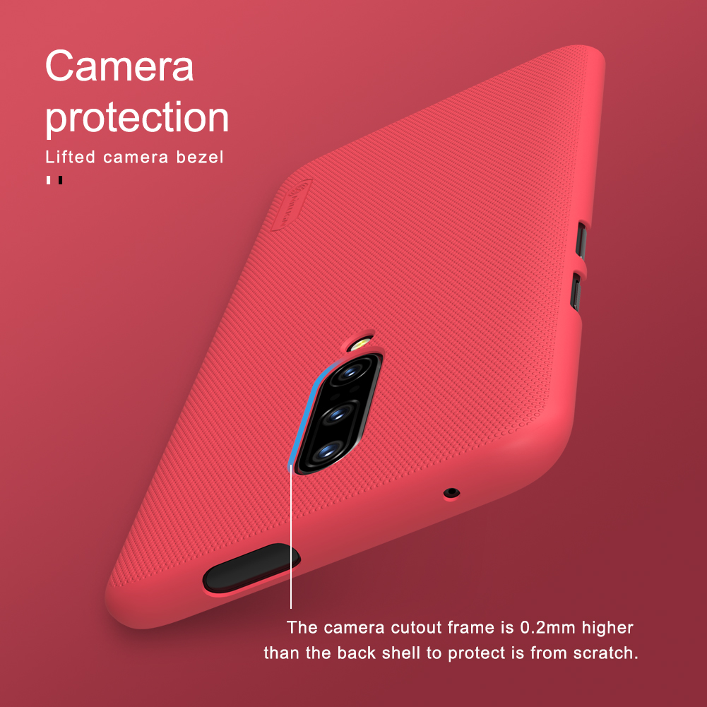 Nillkin Super Frosted Shield Matte PC Mobile Boîtier Pour OnePlus 7 Pro - le Noir