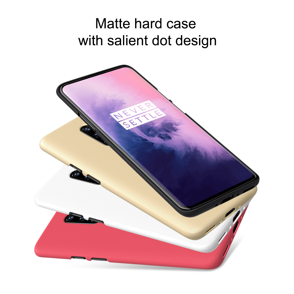 Nillkin Super Frosted Shield Matte PC Mobile Cakeing Para OnePlus 7 Pro - Negro