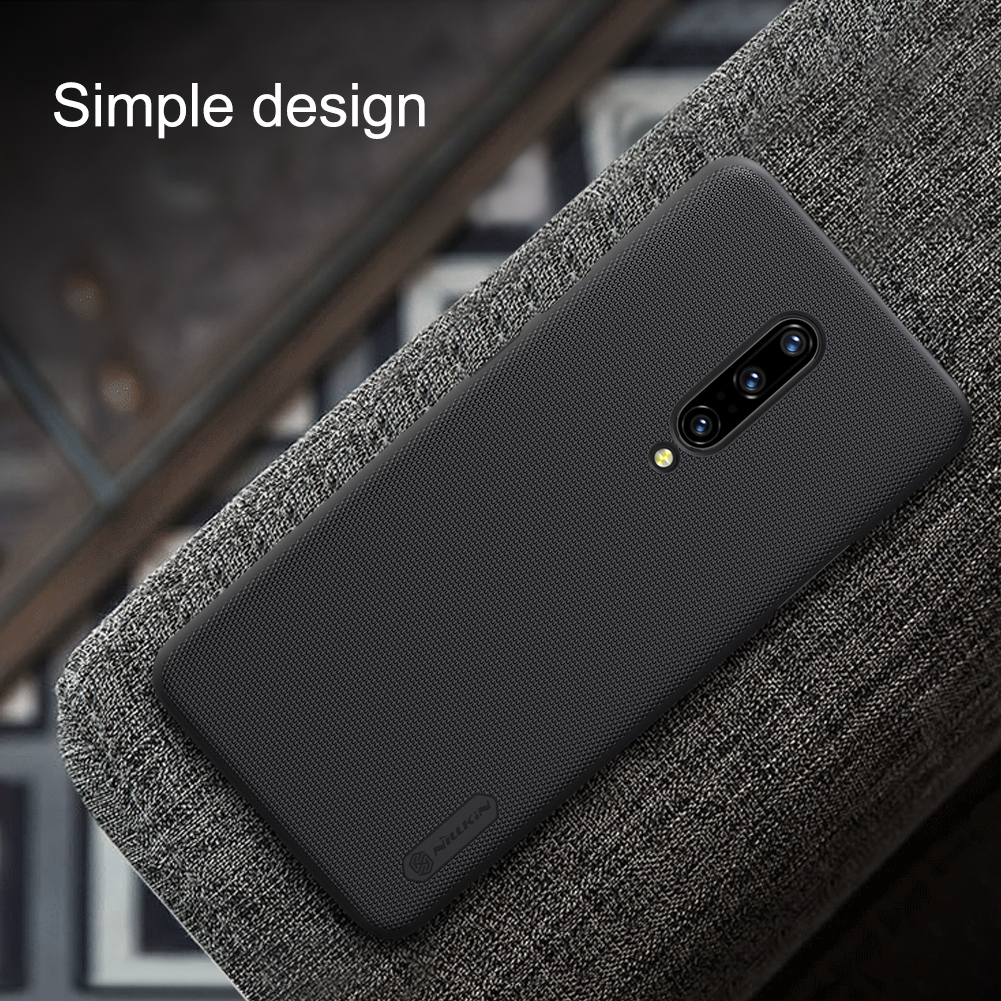 Nillkin Super Frosted Shield Matte PC Mobile Cakeing Para OnePlus 7 Pro - Negro