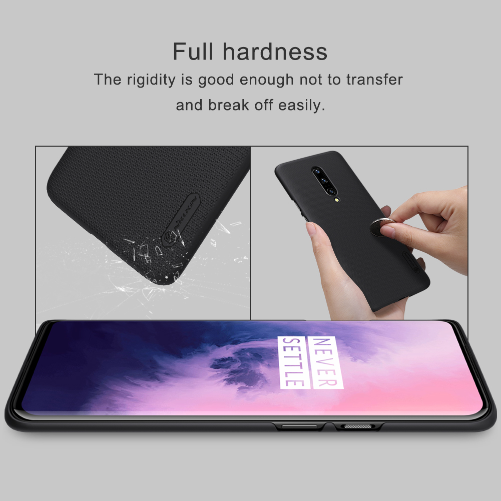 Nillkin Super Frosted Shield Matte PC Mobile Boîtier Pour OnePlus 7 Pro - le Noir