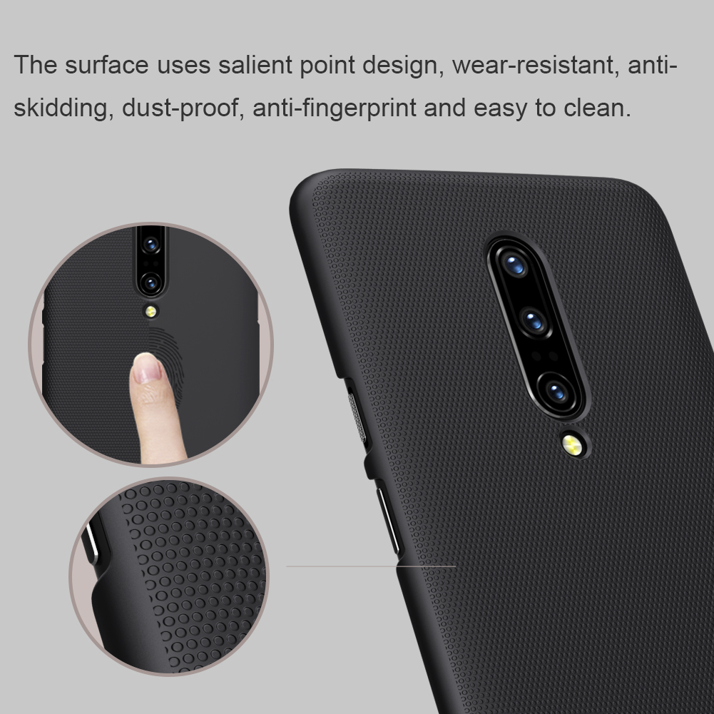 Nillkin Super Frosted Shield Matte PC Mobile Boîtier Pour OnePlus 7 Pro - le Noir