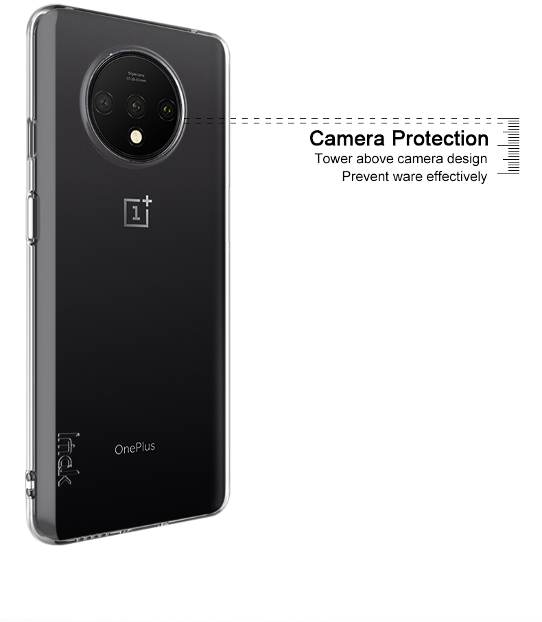 IMAK UX-5 Série TPU Protection de Protection du Téléphone Mobile Couvrage du Téléphone Mobile Pour OnePlus 7T