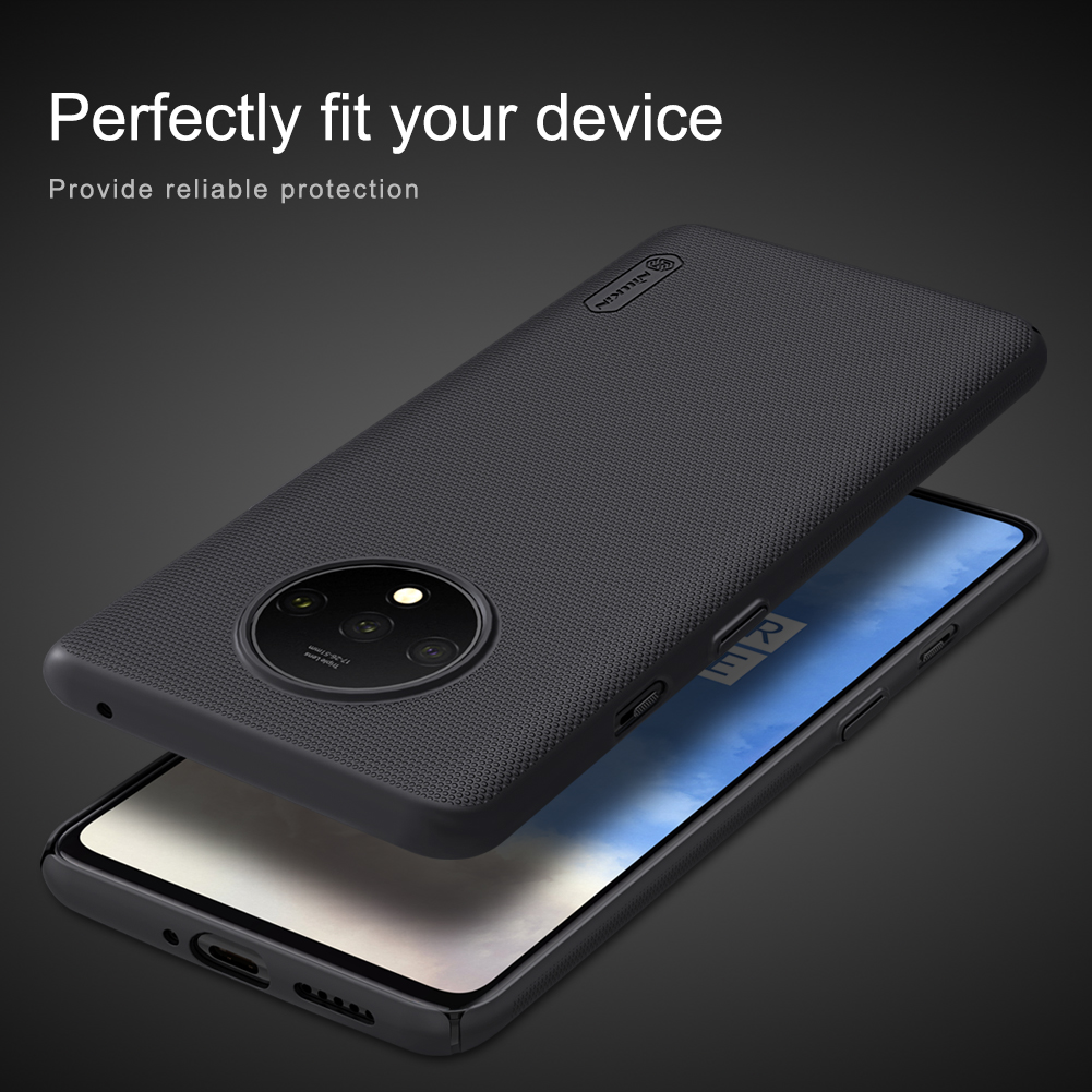 Nillkin Matte Shield PC PC Cubla de Cubierta Dura Para OnePlus 7T - Negro