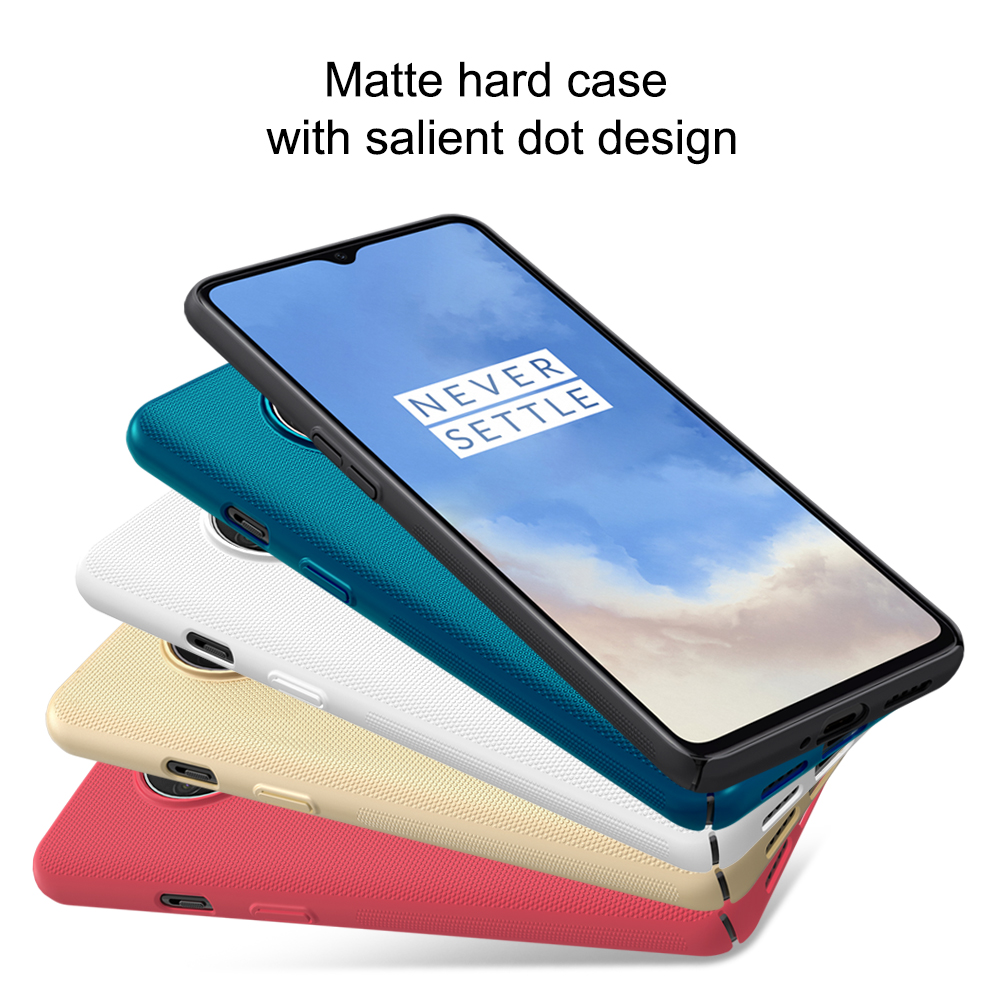 Nillkin Matte Shield PC Hard Cover Casing Para OnePlus 7T - Preto