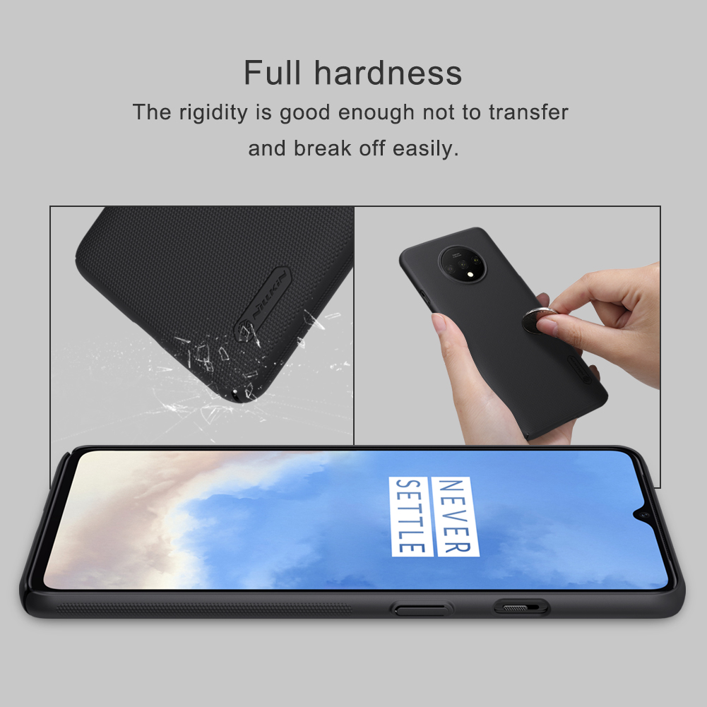 Nillkin Matte Shield PC Hard Cover Casing Para OnePlus 7T - Preto