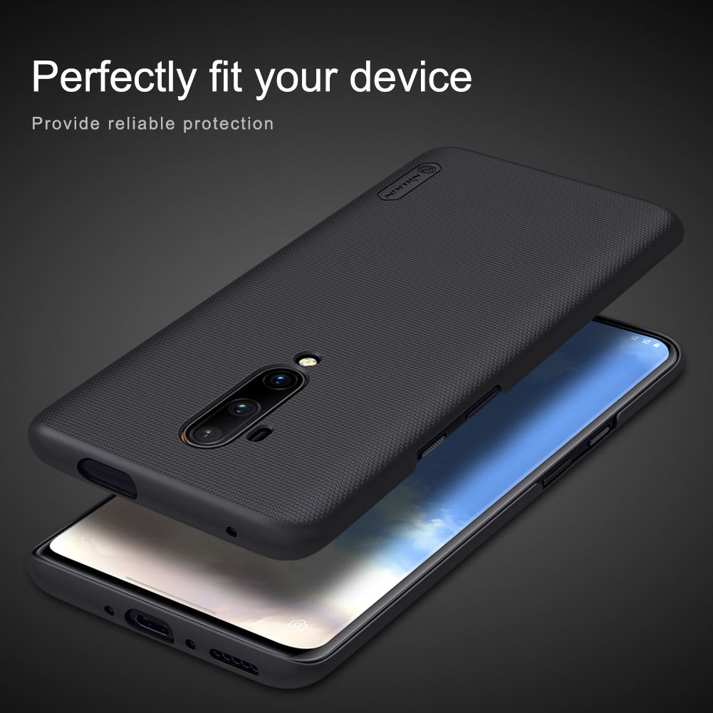 Cáscara Trasera De Nillkin Super Frosted Shield Matte PC Para OnePlus 7T Pro - Oro