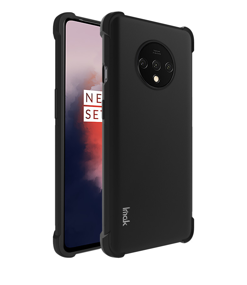 Imak Pour la Couverture Téléphonique Soft TPU OnePlus 7T Sofky [avec Film de Protecteur D'écran] - Transparent