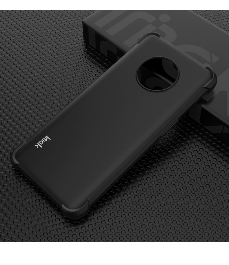 IMAK Für OnePlus 7T Silky Anti-drop Soft Tpu-telefonabdeckung [mit Bildschirmschutzfilm] - Transparent