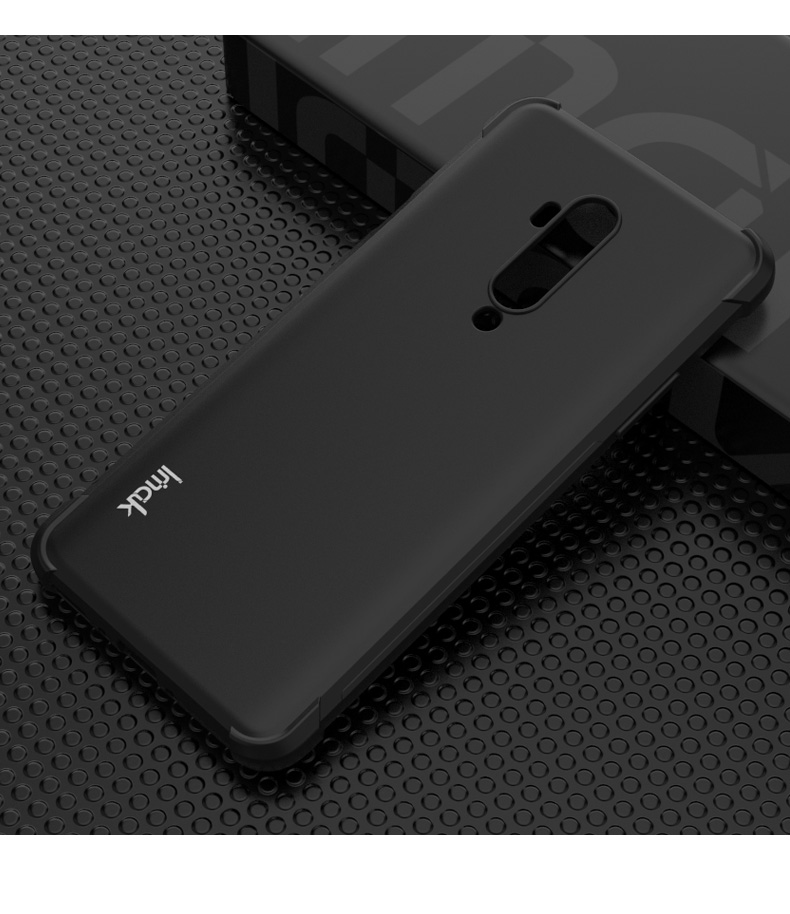 IMAK Für OnePlus 7T Pro Schockdicht Vollschutz TPU -telefonabdeckung - Matt-schwarz